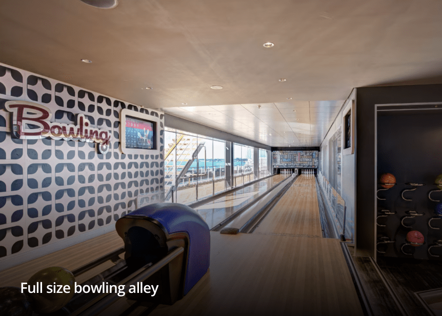 Full size bowling alley